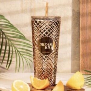 RACHEL MIRIAM Dream Big Tumbler 20 oz Gold - New